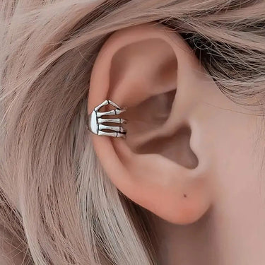 Hand Bone Ear Cuff